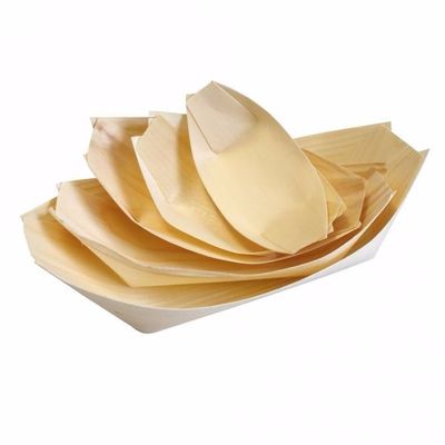2.5-15 Inch Pine Biodegradable Disposable Tableware Cardboard Serving Boats